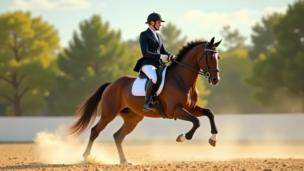 راكب الخيل في وضعية صحيحة أثناء العدو مع محاذاة الجسم والحوض